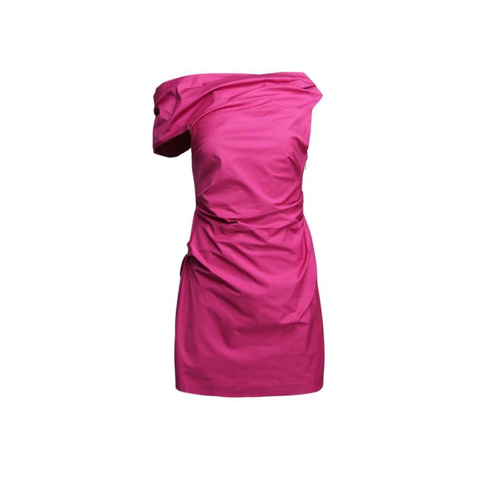 Acler Bepton Mini Dress in Electric Plum Pink 4 NEW Cocktail Luxe Wedding Guest - Picture 5 of 6